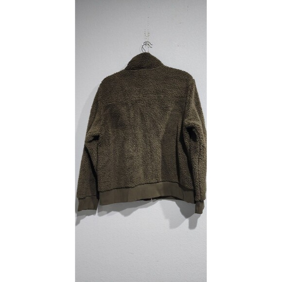 Calvin Klein Woman's Olive Green Fleece Jacket w/ Pockets Size XL Full Zip - Picture 12 of 12